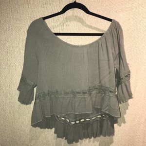 Vestique- Olive Green Top